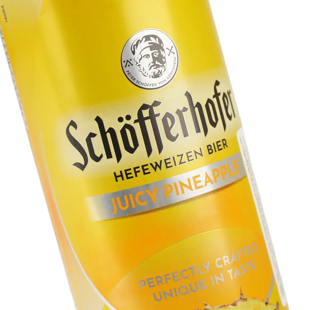 Уцінка. Суміш пива із соком Schofferhofer Juicy Pineapple Hefeweizen світле нефільтроване 2.5 % 0.5 л - фото 5