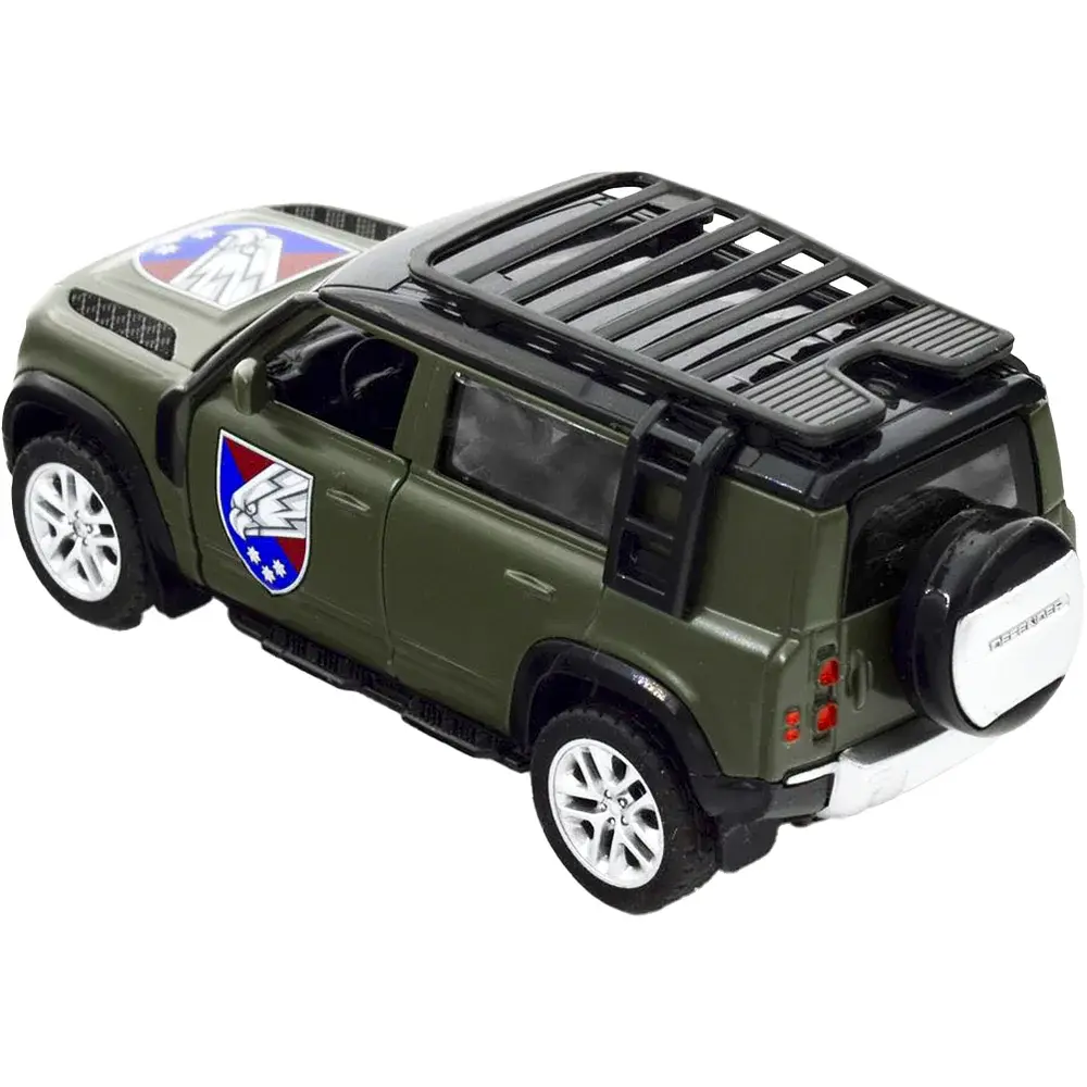 Машинка TechnoDrive серії Шеврони Героїв LAND ROVER DEFENDER 110 "25 ОВДБр" - фото 3