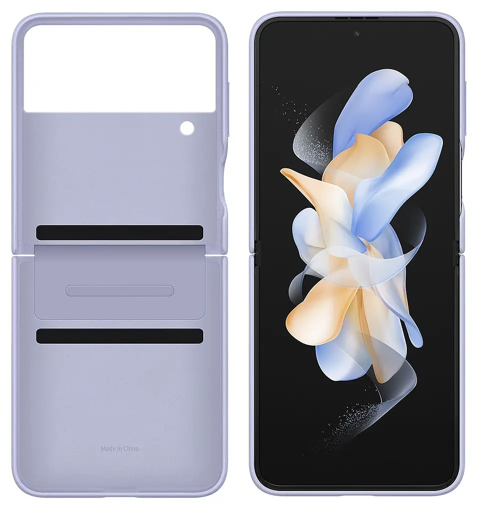 Чохол шкіряний оригінальний Leather Cover EF-VF721LLEGUA для Samsung Galaxy Z Flip4 Lavender - фото 3