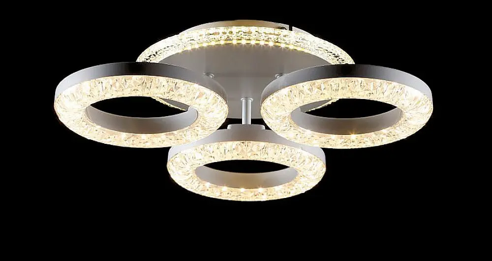Люстра стельова LED Splendid Ray LT8003/3, 80W, білий, регулювання світла, сучасний стиль - фото 3