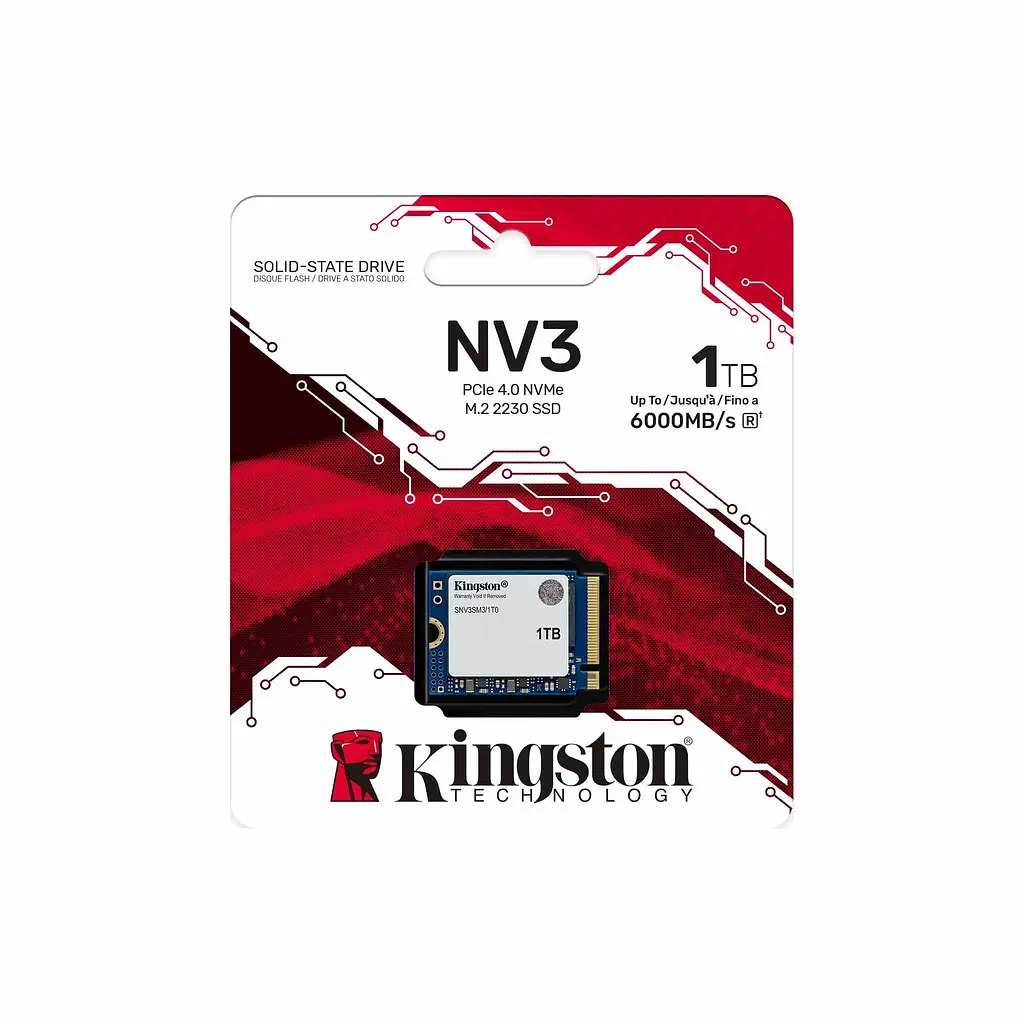 Накопичувач SSD M. 2 Kingston NV3 1000GB NVMe 2230 PCIe 4. 0 x4 3D NAND - фото 2