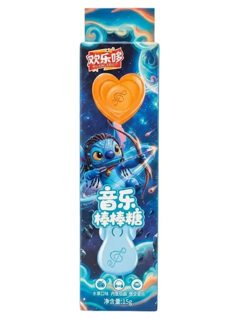 Льодяник Huanledubou Audio Lollipop Disney Stitch 15г