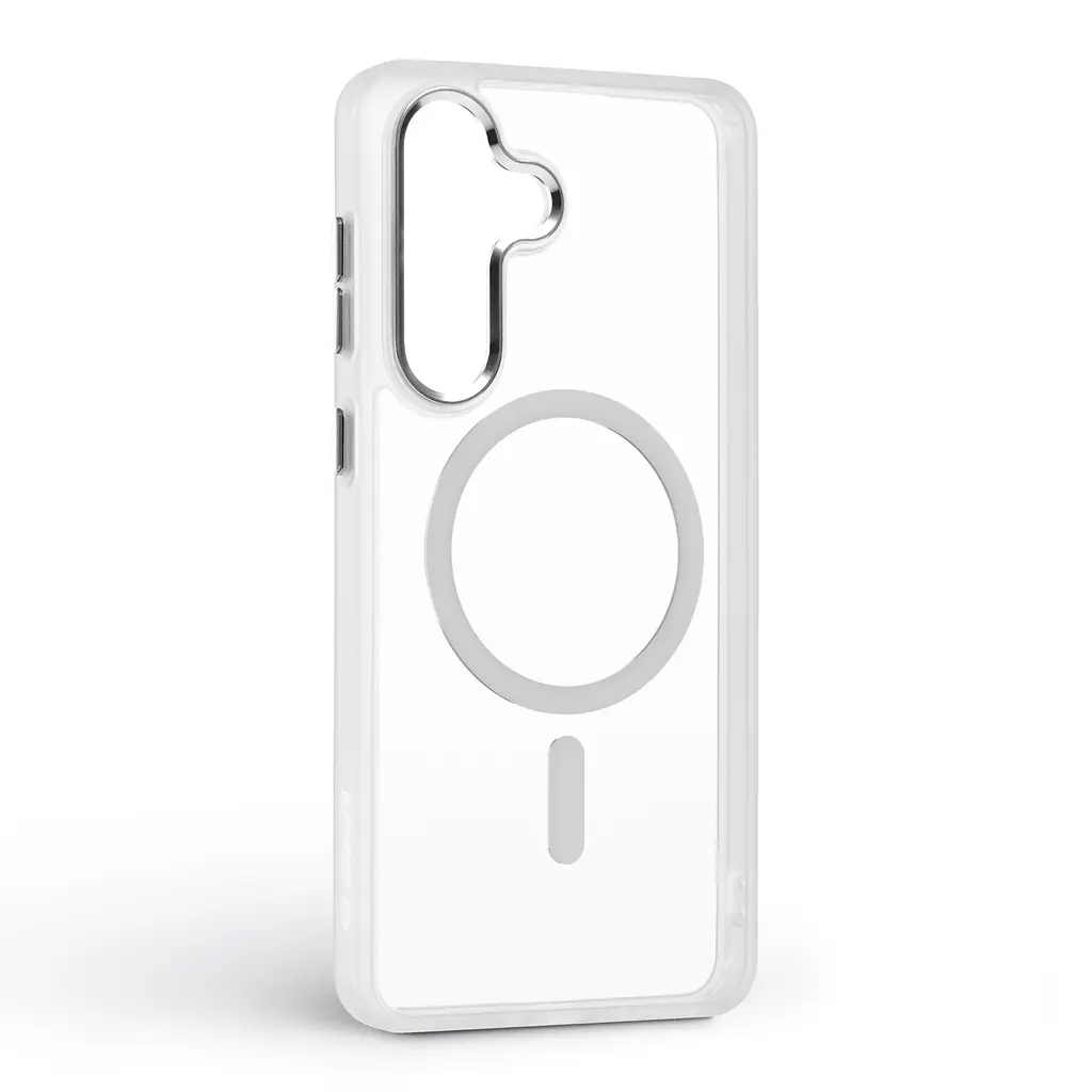 Чехол для Samsung Galaxy S26 Plus 5G, Unit MagSafe, белый, прозрачный, магсейф, противоударный, магнитный, панель-накладка с поддержкой MagSafe, с поддержкой беспроводной зарядки, TPU+PC, защита всего корпуса, ударостойкий, ArmorStandart (ARM89450) - фото 2