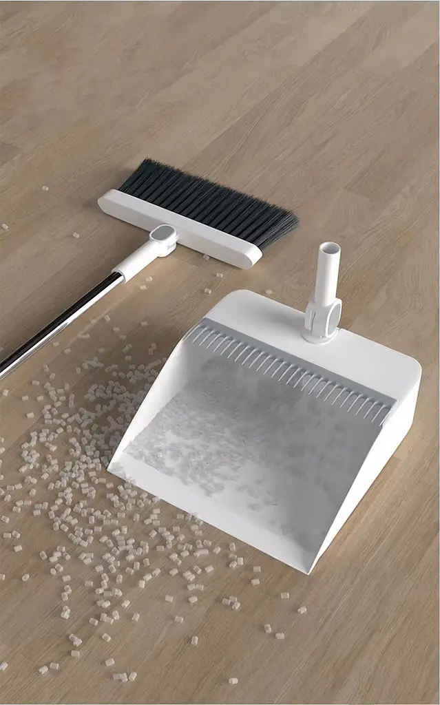Совок з щіткою із нержавіючої сталі TL-HC03 Білий - фото 8