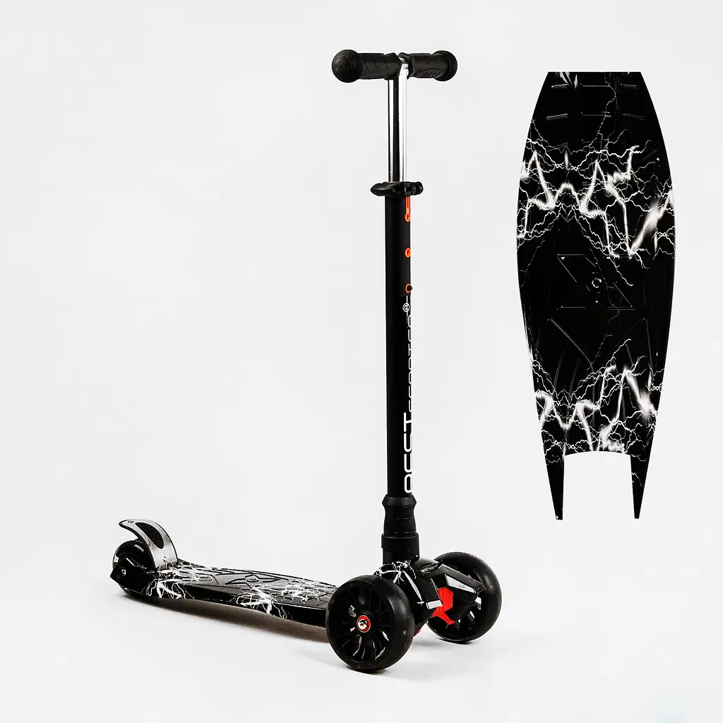 Самокат Maxi Best Scooter 59х15х30 см Різнобарвний 000231324 - фото 2