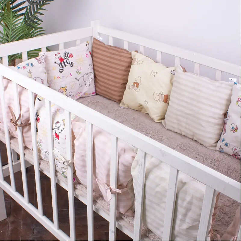 Подушки-борти MirSon Kids Time 18-300 Cream time бежеві 12 шт. - фото 3