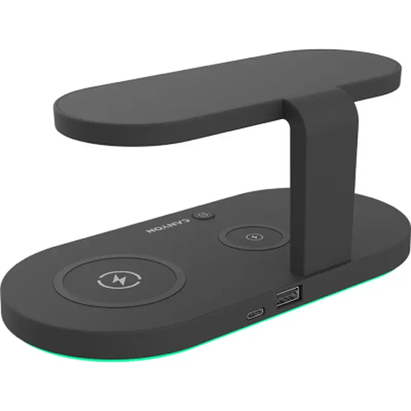 Зарядний пристрій Canyon 5in1 Wireless charger with UV sterilizer (CNS-WCS501B) - фото 3