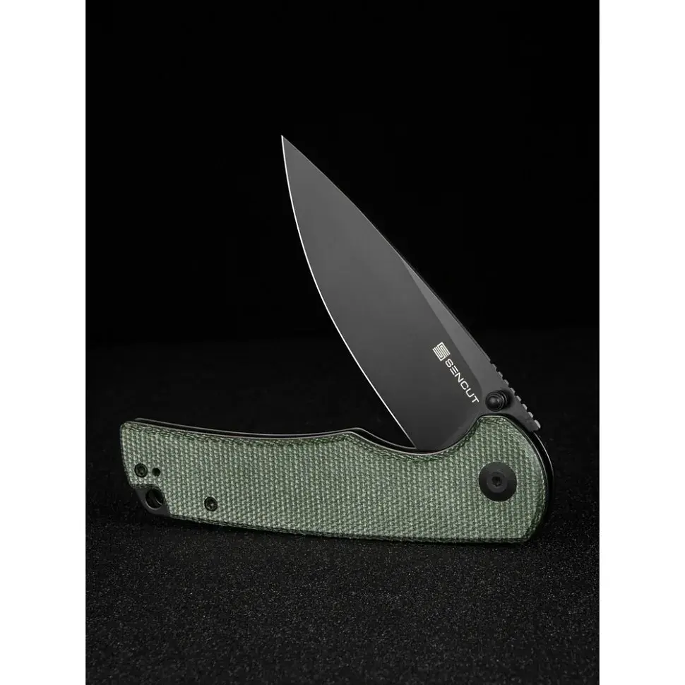 Ніж Sencut Praktisk, Green Micarta, Darkwash (S24019-3) - фото 11