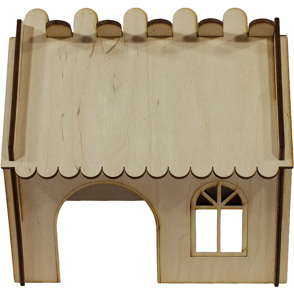 Дом для грызунов Lucky Pet №107 бежевый 20x15x18 см - фото 2