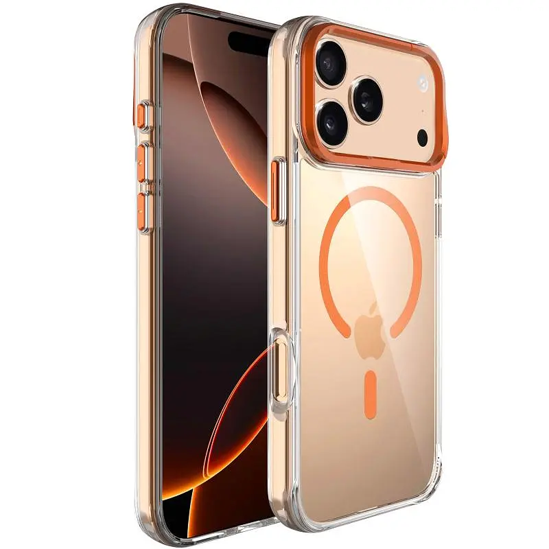 Чохол Epik TPU Space Case Apex with MagSafe для Apple iPhone 17 Pro Max (6.9) Papaya - фото 2