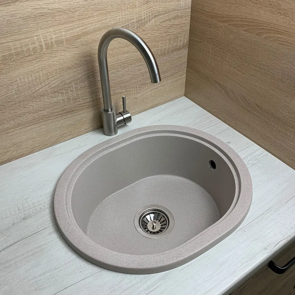 Кухонная мойка Adamant CIRCUM avena 500x425x180 мм, без крыла 50 см - фото 2