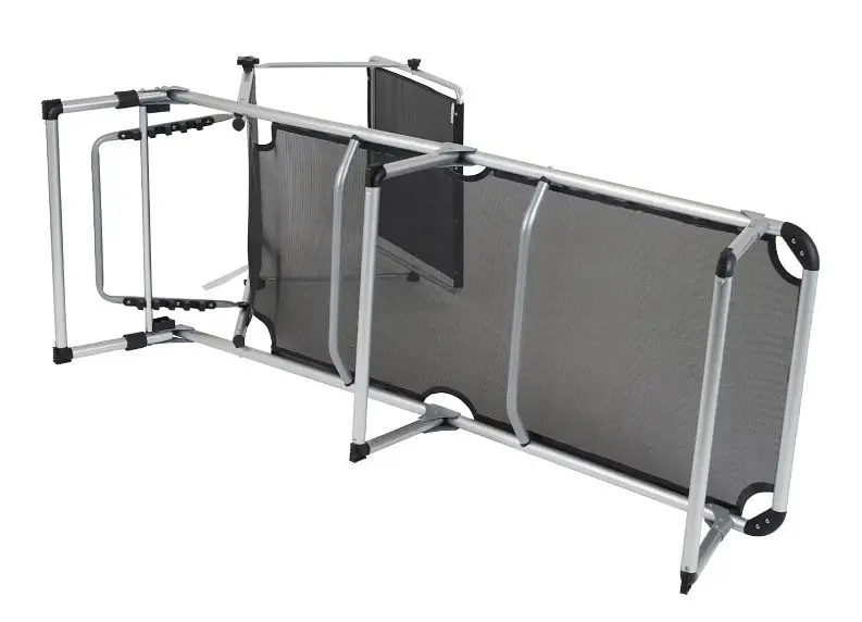 Кровать раскладная Bo-Camp Sun Lounger With Sunscreen 5 Positions Black (1304460) - фото 6