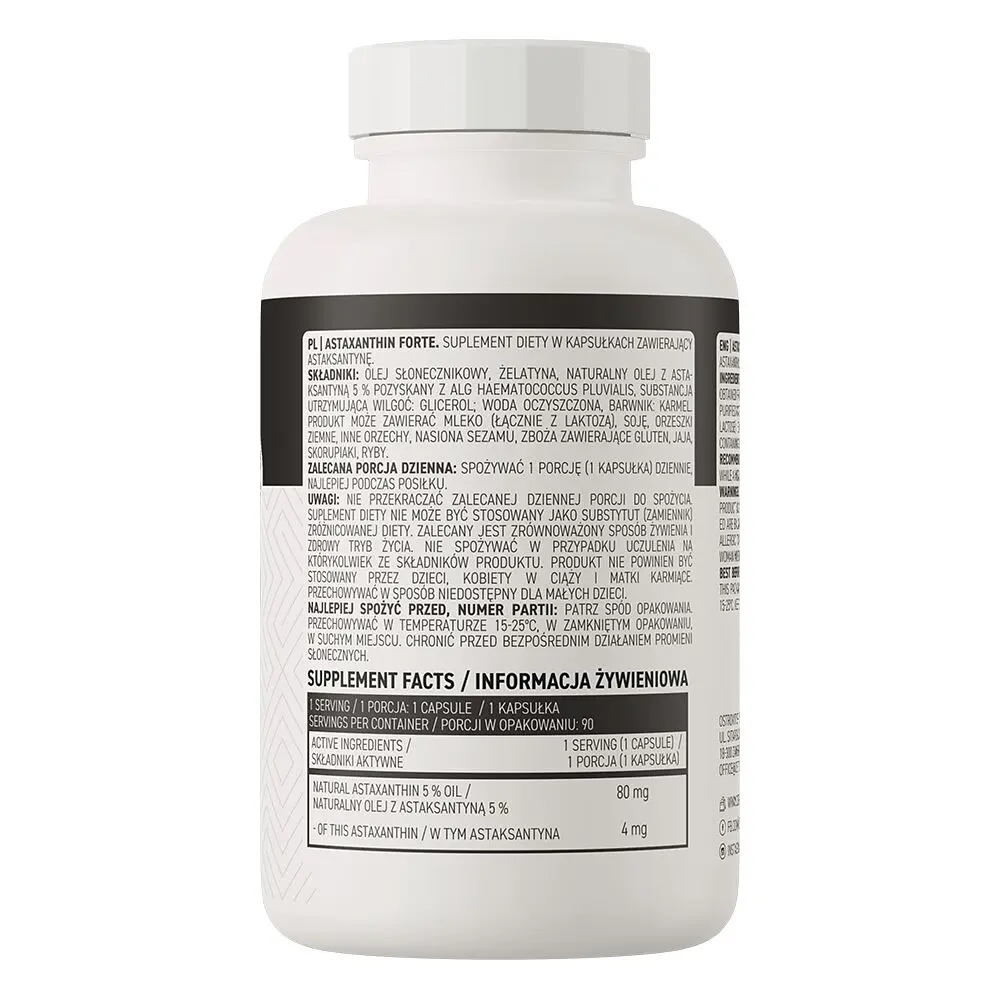 Натуральна добавка OstroVit Astaxanthin Forte, 90 капсул - фото 2