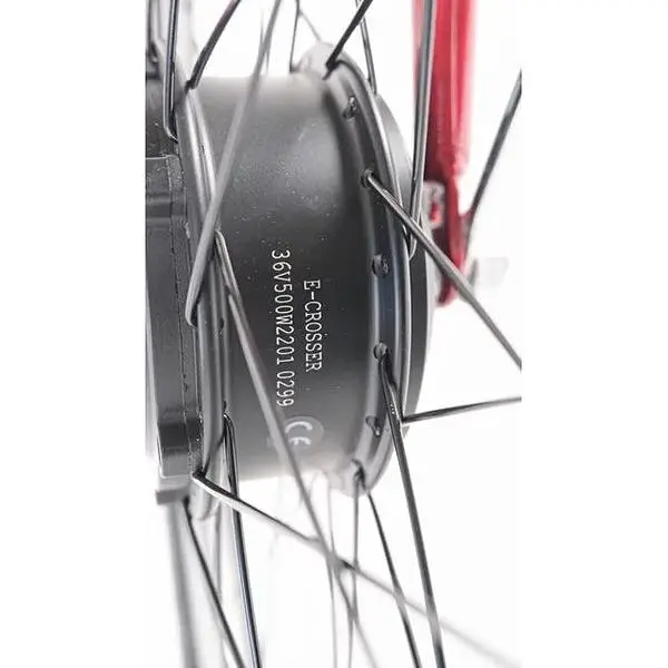 Електровелосипед Azimut Aquamarine 26 дюймів 500W 13Ah червоний - фото 4