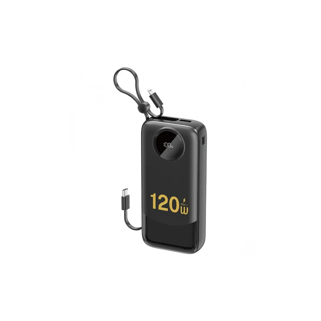 Батарея універсальна Dudao K13Pro 20000mAh 22,5W PD, QC, with built-in USB-C/Lightning cables (6977196680276)