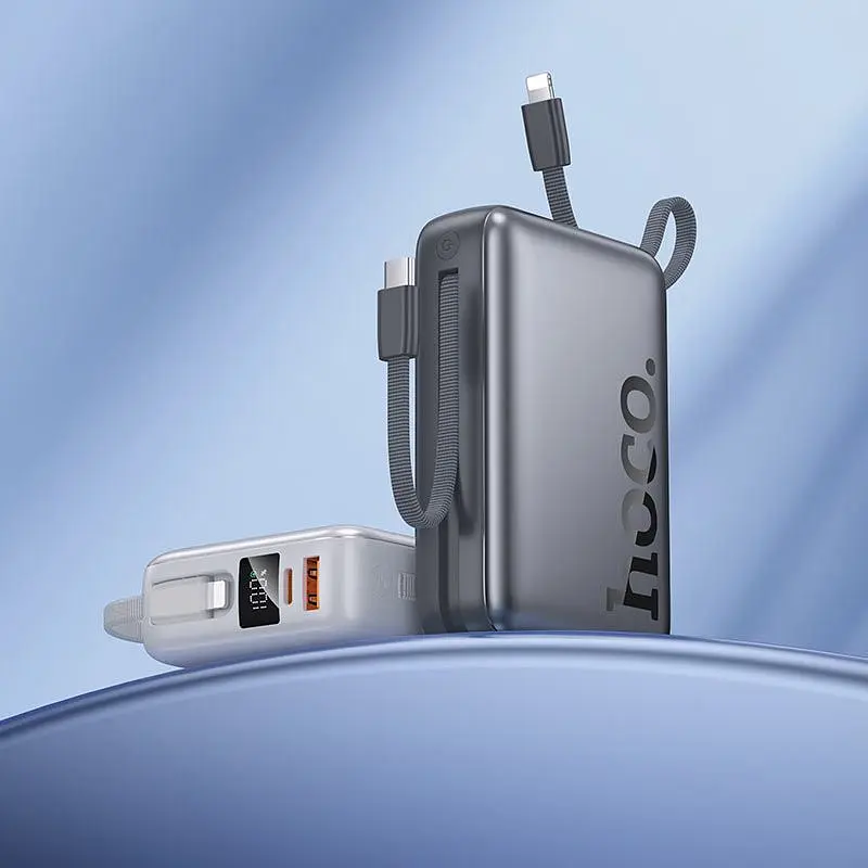 Зовнішній акумулятор Hoco Q39 20000mAh 22.5W Metal Grey (649094) [156649] - фото 4