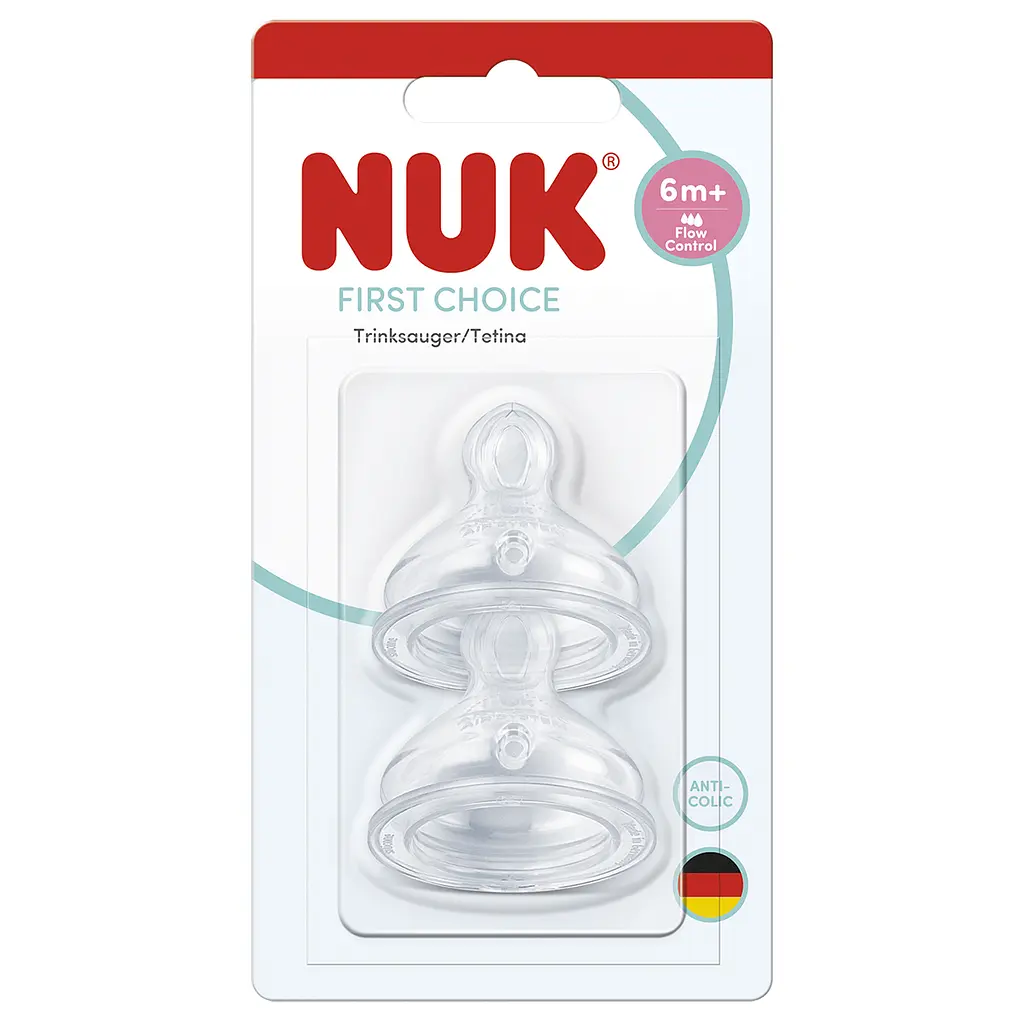 Соска Nuk First Choice силікон Flow con  від 6 міс 2 шт. (3954277) - фото 3