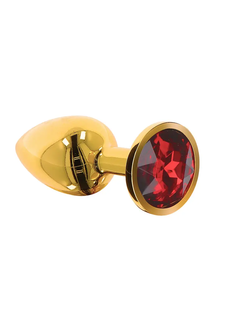Анальна пробка Taboom Butt Plug With Diamond Jewel S, 7 см (червоний) - фото 2