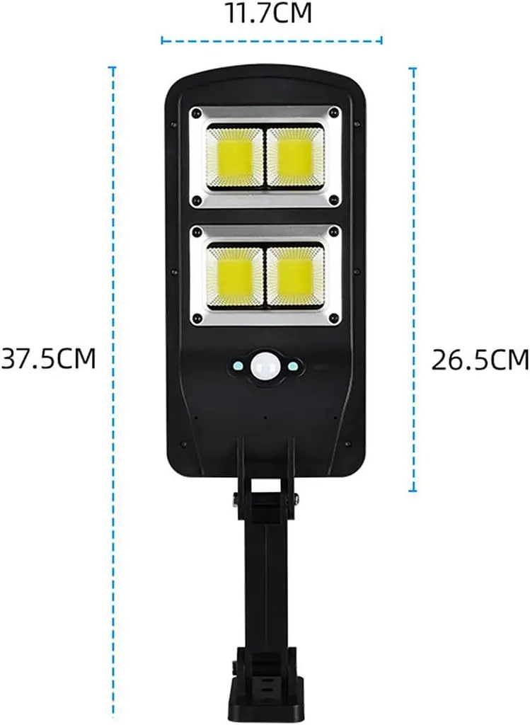 Прожектор LED настінний LL-68T сенсорний вуличний із сонячною панеллю та пультом - фото 4