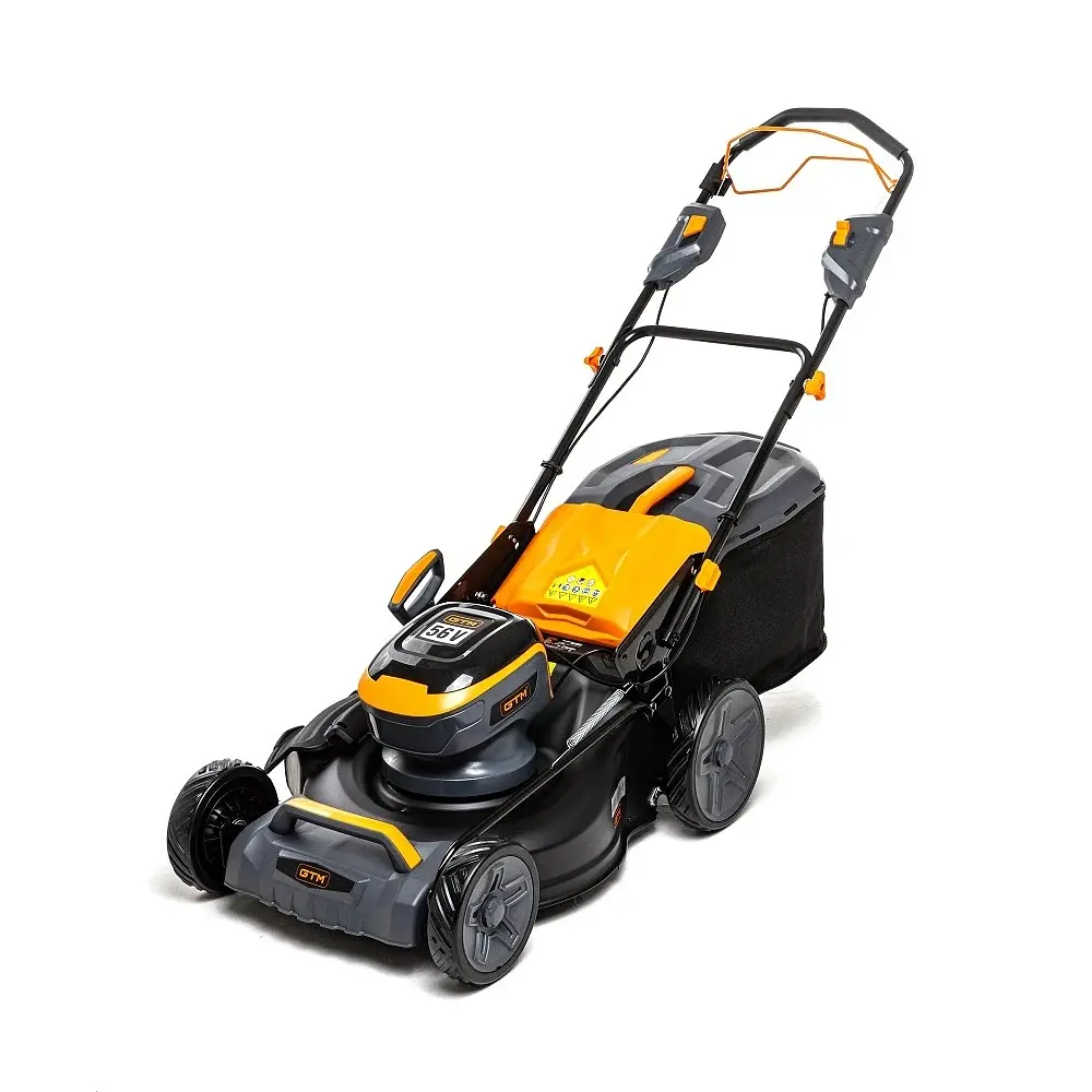 Газонокосарка акумуляторна самохідна GTM LM56/480SP-V KIT (48 см, 25-80 мм, 55 л, BL, GTM 56 В, комплект) - фото 2