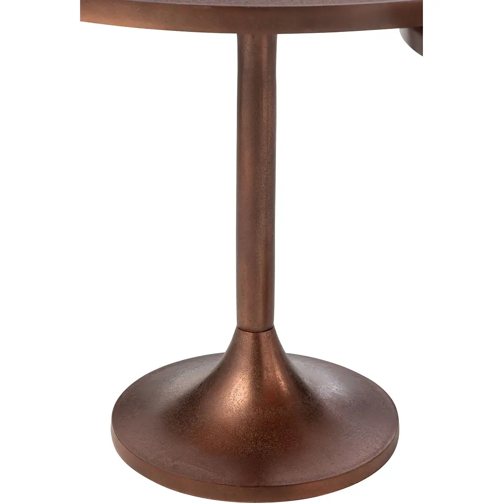 Кавовий столик J-line металічний бронзовий (45957) - фото 2