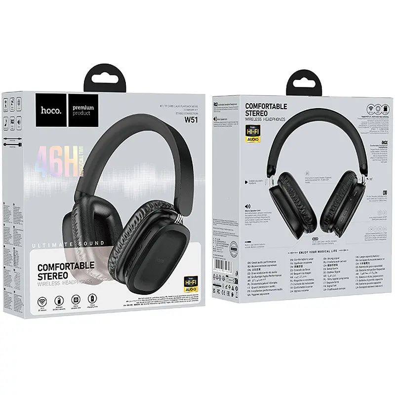 Накладные беспроводные наушники Hoco W51 Delightful - фото 2