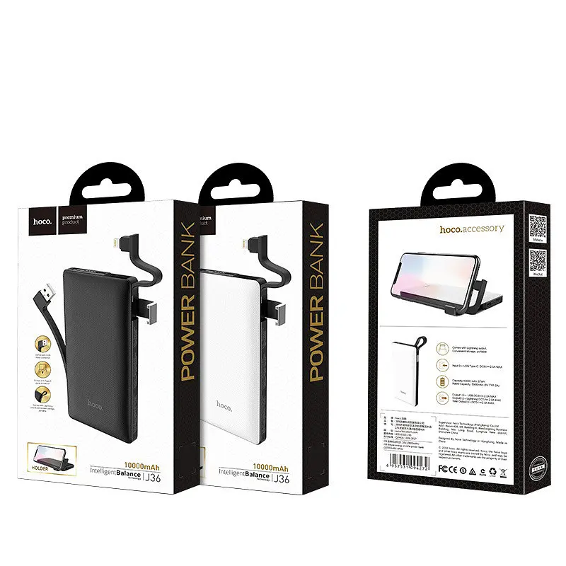Портативна батарея Power Bank Hoco J36 Ample Energy 10000mAh Black - фото 4