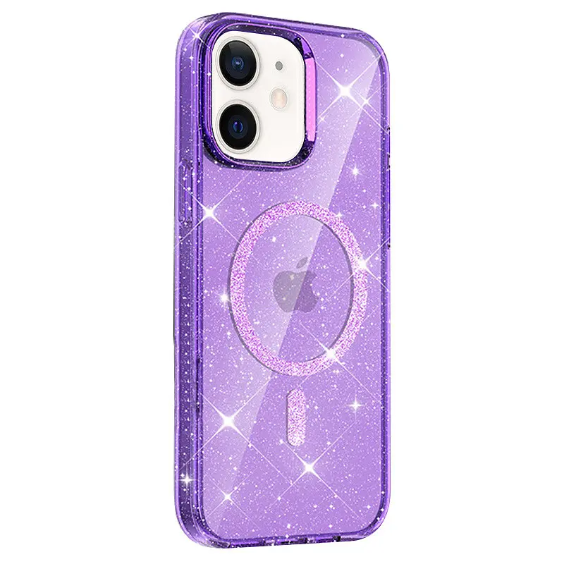Чохол TPU Eclipse Sparkle Magnetic Fit для Apple iPhone 11 (6.1") Purple - фото 2