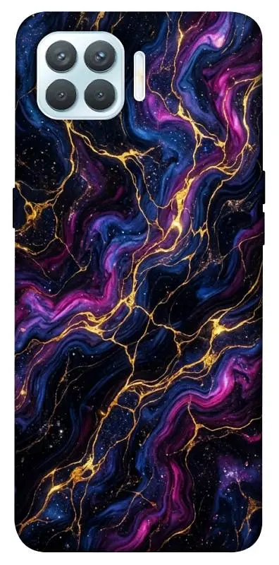TPU чохол Demsky Purple space marble для Oppo F17 Pro
