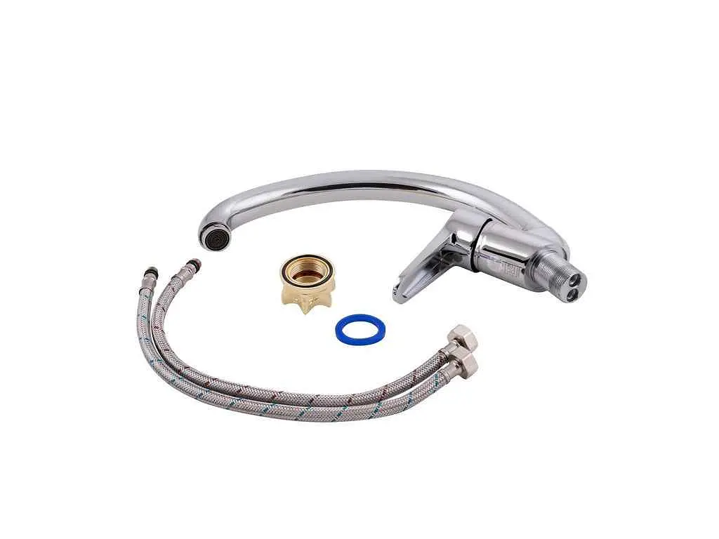 Змішувач Lidz на мийку хром для кухні Nicole 008F, Chrome (k35) LDNIC008FCRM21877 - фото 4