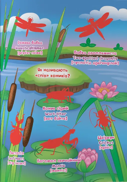 Велика книжка. Розвивальні наліпки. Розумнi завдання. Комахи та павукоподібні - Любов Корнєва - фото 5