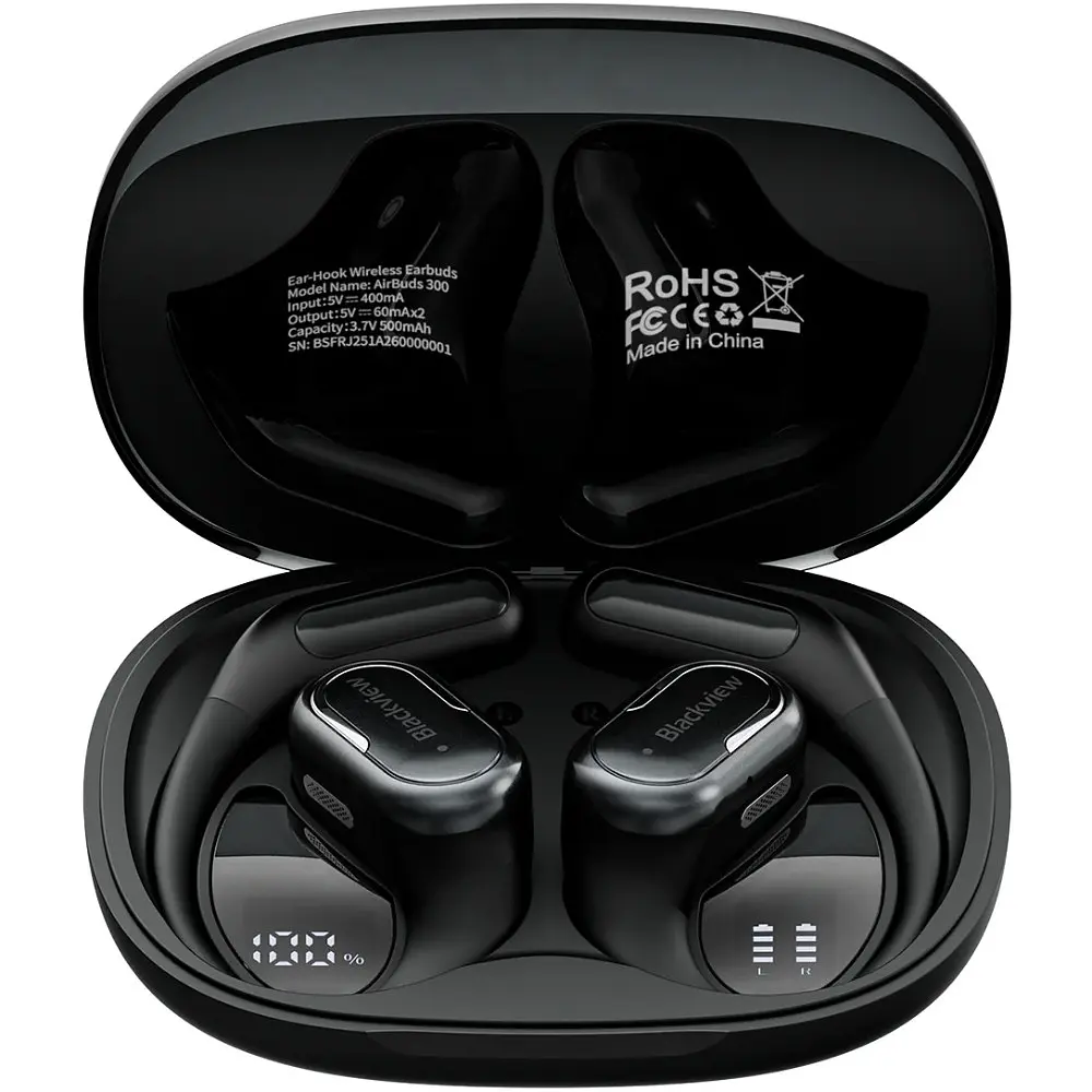Навушники TWS Blackview AirBuds 300 Obsidian Чорний