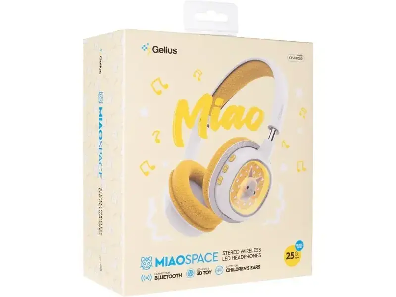 Навушники з мікрофоном Gelius KIDPlay GP HP-009 Yellow - фото 10