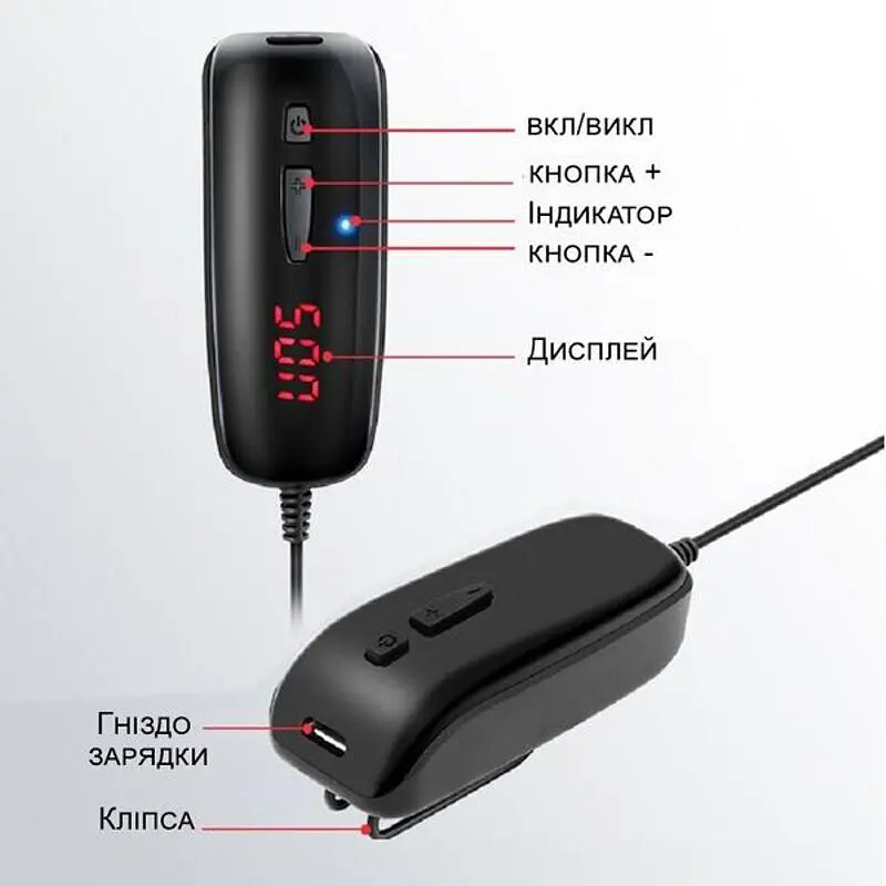 Безпровідний мікрофон для телефону, смартфона петлічний Nectronix WM-50, до 50 метрів (6720) - фото 5