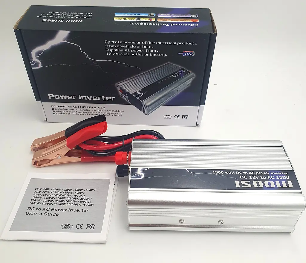 Автоінвертор-перетворювач напруги 12 V-220 V 1500 Вт та USB-виходом 12 V у 220 V 1500 W Power Inverter - фото 2