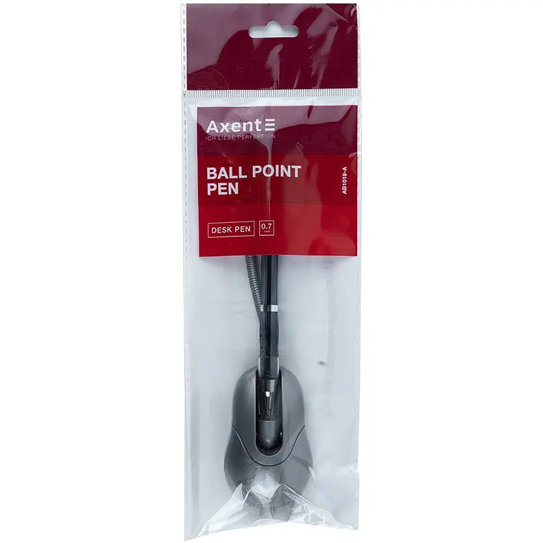 Ручка шариковая Axent Desk pen 0.7 мм синяя (AB1019-02-A) - фото 4