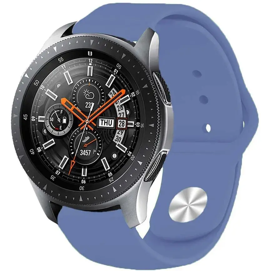 Силиконовый ремешок BeCover для Samsung Galaxy (20 mm)/Watch 5/ Watch 4 40/44mm/Watch 4 Classic 42 mm/Watch Active/Active 2 40/44mm/Watch 3 41 mm/Gear S2/Classic/Gear Sport Lilac (706172) - фото 3