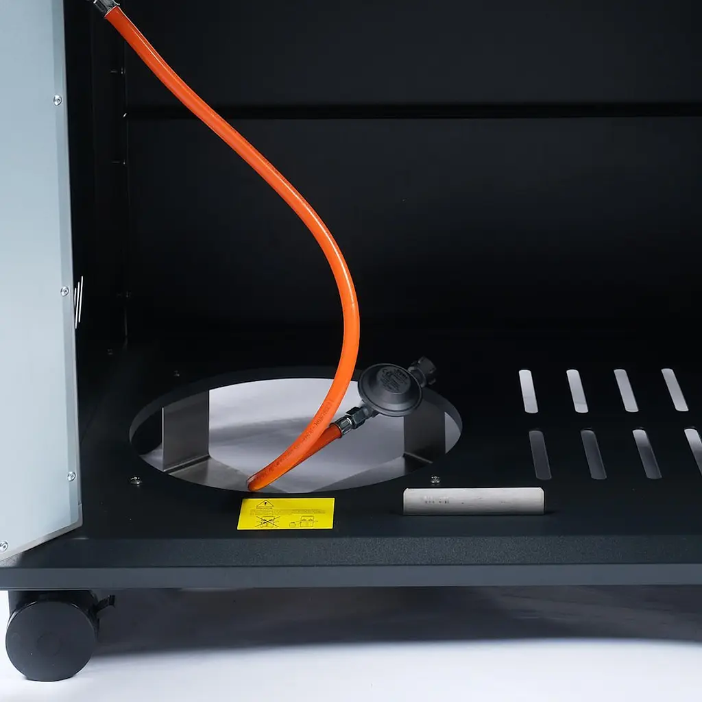 Газовый гриль Santos S-401 Black с боковой горелкой, черный (900259) - фото 6