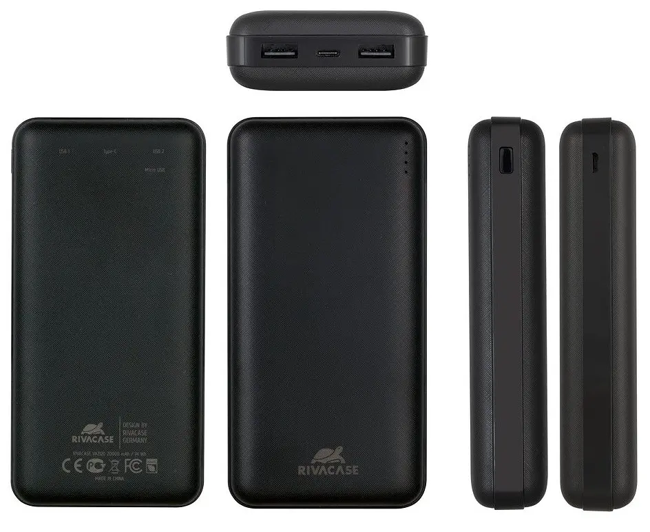 Внешний аккумулятор Rivacase 20000 mAh 2 USB Type-C - фото 4