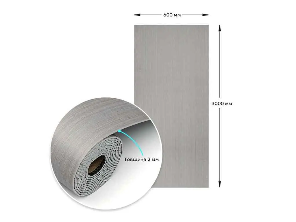 Самоклеюча вінілова плитка в рулоні STICKER WALL 600*3000*2мм Мат SW-00002054 - фото 4