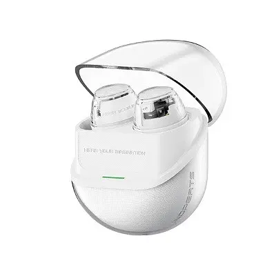 Bluetooth навушники - бездротові tws Soundpeats Clear Dots Pods cream (білі) - фото 2