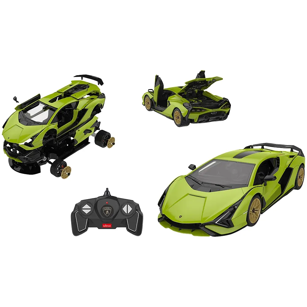 Машинка-конструктор Rastar Lamborghini Sian 1:18. Зелений - фото 3