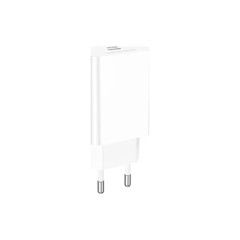 Зарядний пристрій BOROFONE BA21A USB-C PD 20 Вт білий (6941991111402) - фото 5