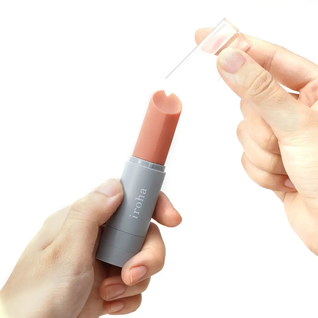 Вібратор-помада IROHA STICK Grey, плавне збільшення потужності - фото 5
