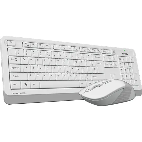 Бездротовий комплект (клавіатура + миша) A4Tech F1110 Fstyler Wireless White (FG1010 (White)) - фото 2
