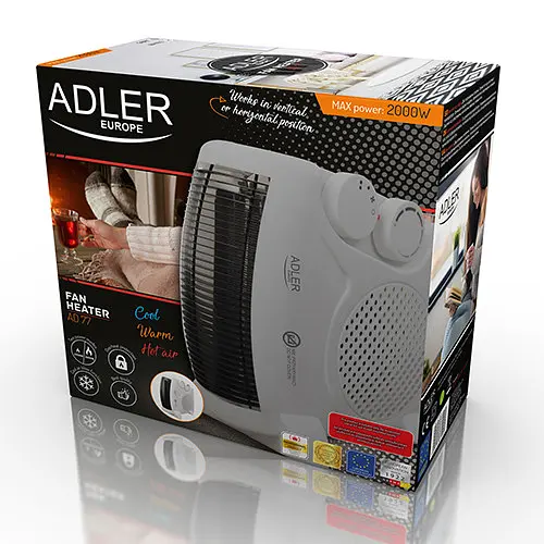 Тепловентилятор Adler AD 77 gray - фото 5
