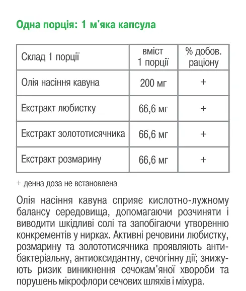 Детокс нирок 120 капсул Грін-Віза - фото 3