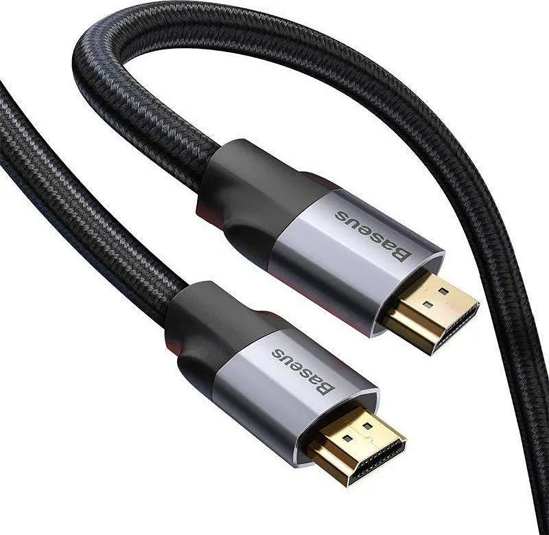 Кабель Baseus Enjoyment Series 4KHD Male To 4KHD Male Adapter Cable 1.5m WKSX000213 Dark gray - фото 4