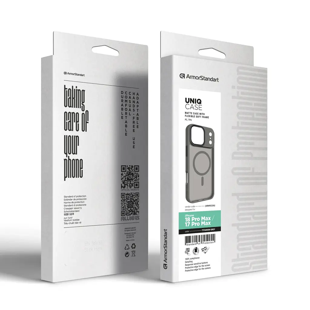 Чохол ArmorStandart Uniq MagCase для Apple iPhone 18 Pro Max / 17 Pro Max Titanium Grey - фото 2