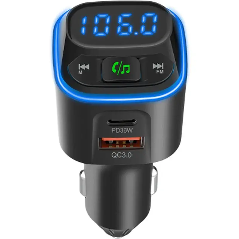 FM модулятор Gelius Tune GP-FMT051 (PD/QC) 36 Watt Black (GP-FMT051) - фото 4